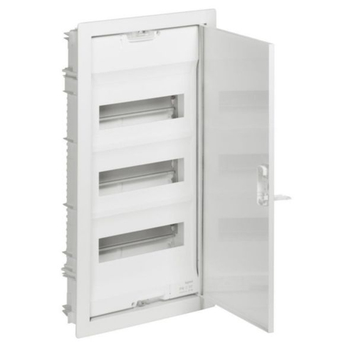 Legrand 001433 Щит встраиваемый Nedbox - с плоской металлической дверью цвет RAL 9010 - 3 рейки - 36+6 модулей