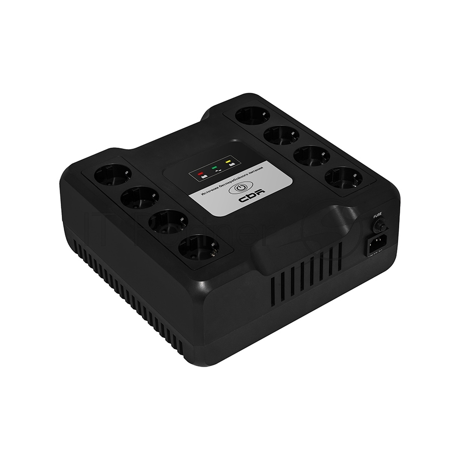 Источник бесперебойного питания CBR CRYSTAL CTL-800 / 800 ВА / 480 Вт / 8 x CEE 7 (евророзетка)