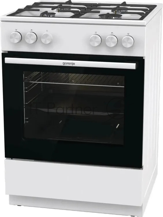 Плита газовая Gorenje GG6A10WFFM белый, конфорок 4 шт, духовка 72 л, 60 см x 85 см x 60 см