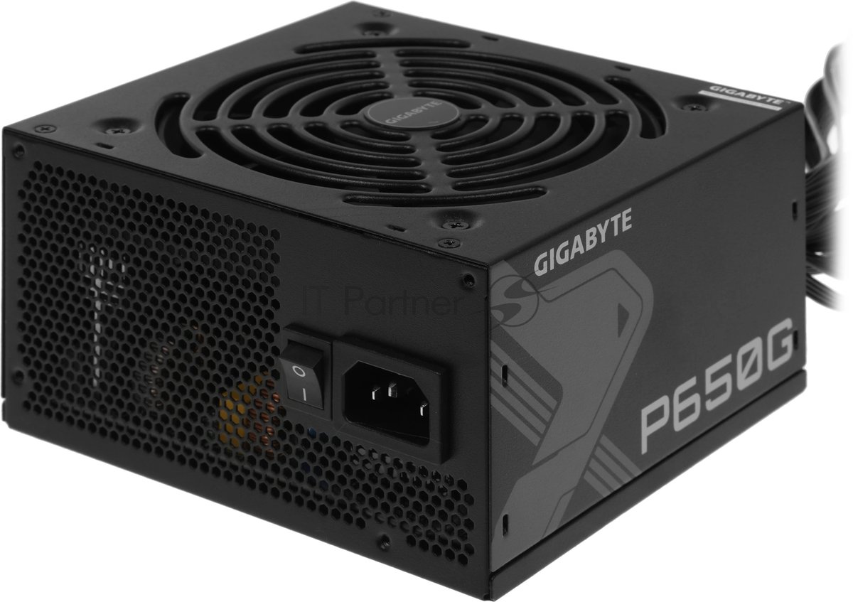 Блок питания GIGABYTE GP-P650G PG5, 650Вт, 80+ Gold, 120мм, немодульный, черный