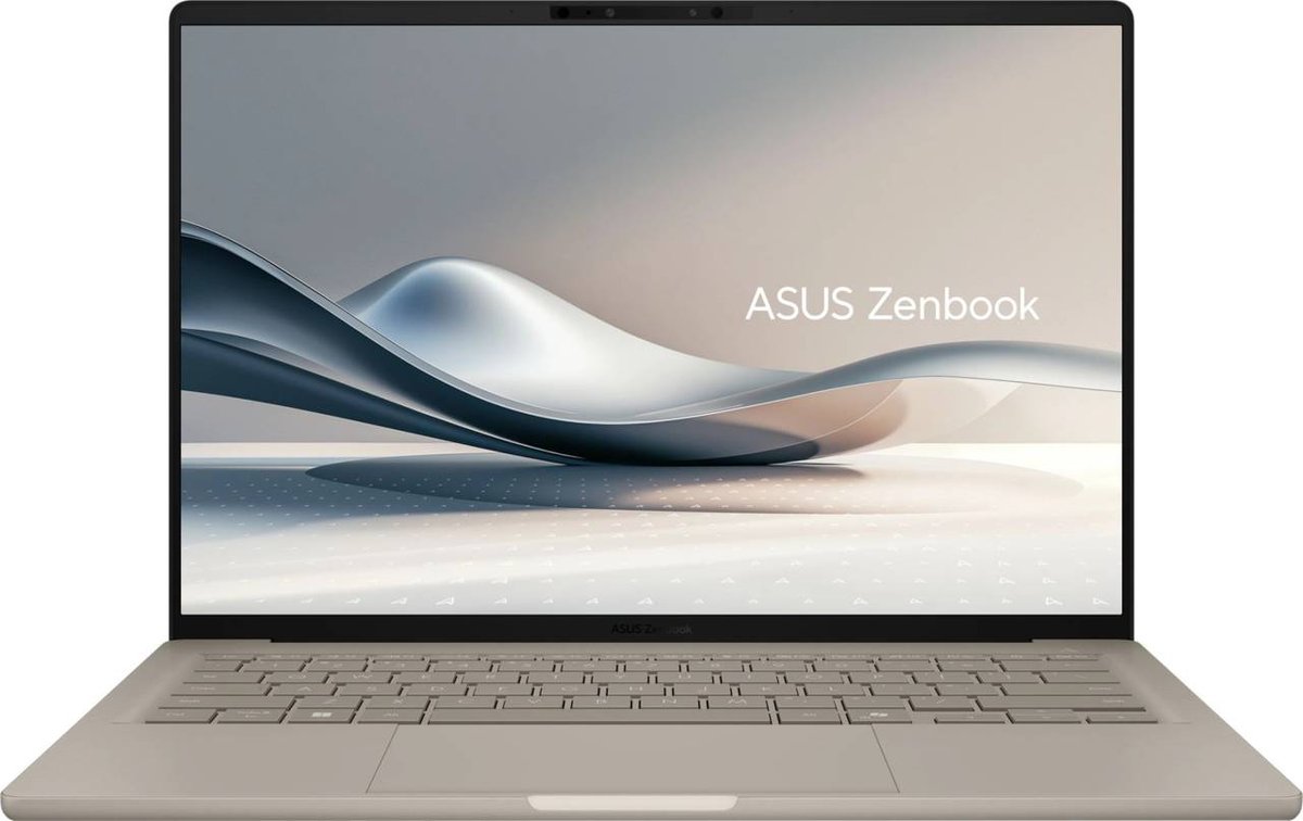 Ноутбук ASUS Zenbook A14 UX3407NA-QD100W Snapdragon X2 Elite (18-core) X2E88100/LPDDR5X 32GB 1TB M.2 NVMe PCIe 4.0 SSD/Qualcomm Adreno GPU/ 14" WUXGA (1920 x 1200) OLED 16:10/WIN11 HOME/0.99kg/Zabriskie Beige