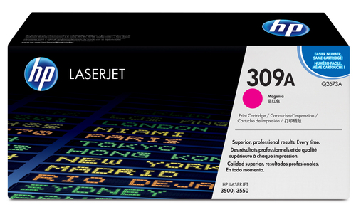 (Спец.цена) Оригинальный картридж HP Q2673A (309A) для принтера HP Color LaserJet 3500/ 3550/ 3550n magenta, 4000 страниц