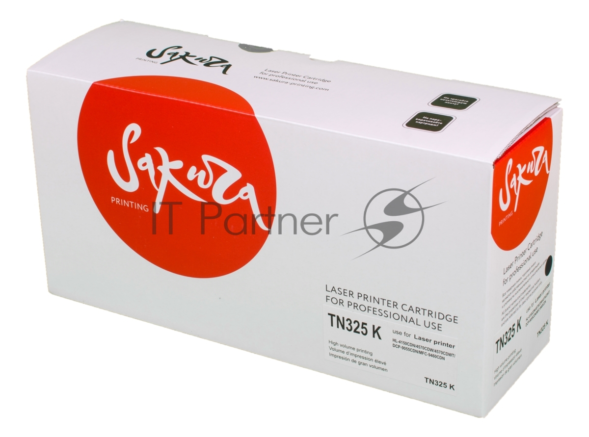 Картридж лазерный Sakura TN325BK для Brother HL-4140CN, HL-4150CDN, HL-4570CDW, HL-4570CDWT, DCP-9055CDN, DCP-9270CDN, MFC-9460CDN, MFC-9465CDN, MFC-9970CDW, черный, 4000 к.