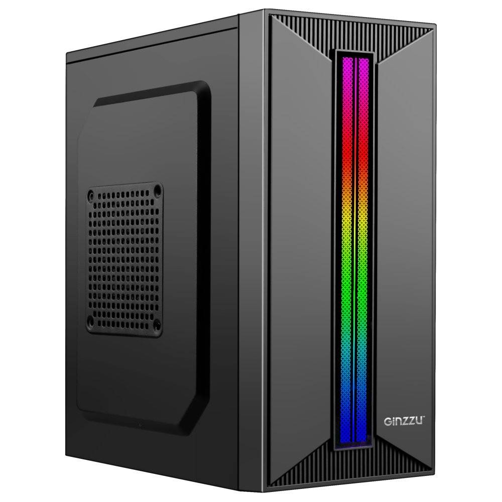 Корпус Ginzzu B350, Mini Tower, без БП, чёрный