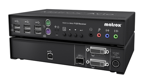 Коммутатор видеосигнала Matrox AV-F125RXF Receiver  Fiber Optic KVM  Extender DUAL display support {4}