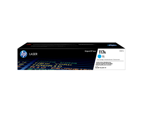 (Спец.цена) Оригинальный лазерный картридж HP 117A W2071A голубой (700 стр) W2071A для HP Laser 150, 150nw, 178nw 178, 179fnw 179