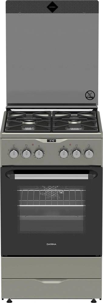 Плита комбинированная Darina PL KM241 311 1X, 4 газ. конфорки, электродуховка 50 л, 50×85×60 см