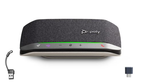 Спикерфон Poly Sync 20+М with Dongle темно-серый/белый (B95VLAA)