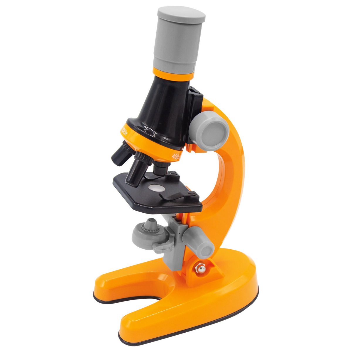 Микроскоп Brauberg Kids с подсветкой, 30 предметов (вкл. набор из 12 микропрепаратов) (391400)