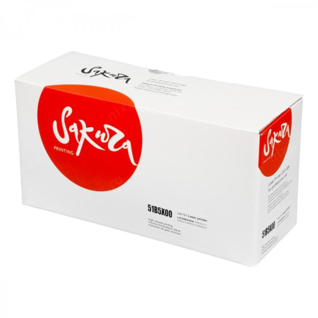 SA51B5X00 Картридж SAKURA 51B5X00 для Lexmark MS517dn/ MS617dn, MX517de/ MX617de,  черный,  20  000 к.