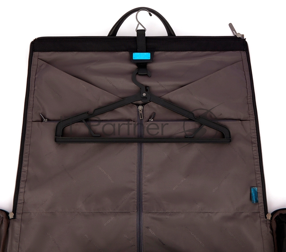 Сумка дорожная Piquadro Brief2 PA6147BR2/N черный ткань/натур.кожа