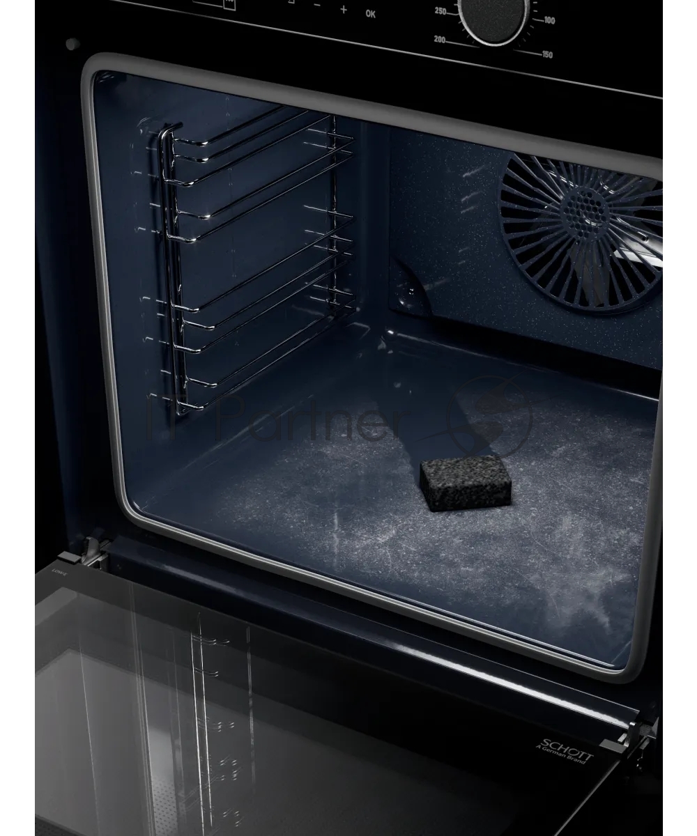 Духовой шкаф Kuppersberg HF 608 Black, доводчик двери, цвет черный, цвет фурнитуры черный