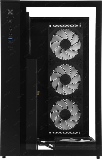 CRYSTAL Z9MLFLOE Корпус Formula Crystal Z9ML Floe черный без БП mATX 1xUSB3.0  1xUSB3.1  audio  bott PSU