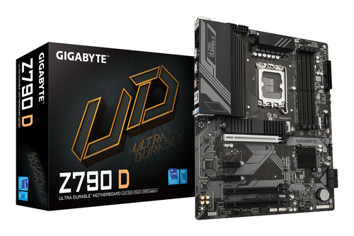 Материнская плата/ MB GIGABYTE INTEL Z790 s1700, 4xDDR5(192GB), HDMI 2.1/DP, 1xPCIe 5.0x16, 1xPCIe 4.0x16, 1xPCIe 3.0x16, 2xPCIe 3.0, 1xLAN (2.5GbE), 4xSATA 6Gb/s, 3xM.2, 1xUSB-C, 5xUSB 3.2, 2xUSB 2.0, 1xPS/2, ATX