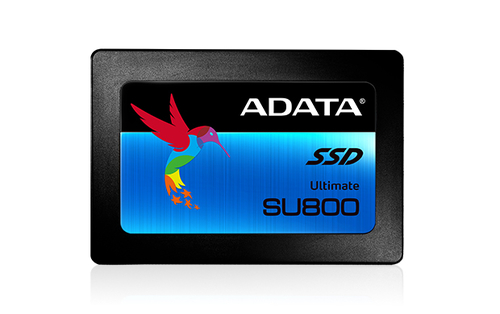 Твердотельный накопитель SSD ADATA Ultimate SU800 ASU800SS-256GT-C 256GB 2.5" Client SATA 6Gb/s, 560/520, IOPS 85/80K, MTBF 2M, 3D V-NAND TLC, 200TBW, Adapter 2.5" (7mm to 9.5mm), Retail (967250)
