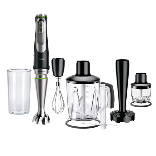 Блендер погружной Braun Multiquick 9 MQ9147X черный, 1200 Вт, плавная регулировка, турбо