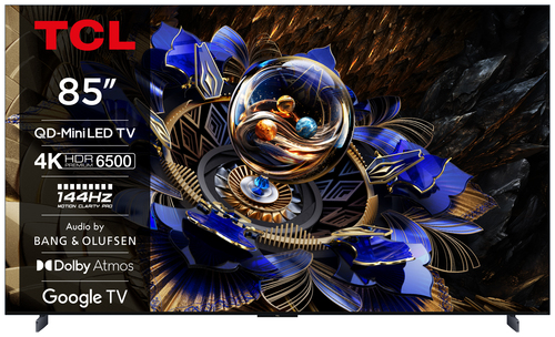 Телевизор LED TCL 85" 85X11K QD-Mini LED Frameless черный 4K Ultra HD 144Hz MEMC DVB-T DVB-T2 DVB-C DVB-S DVB-S2 USB WiFi Smart TV
