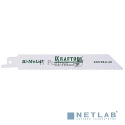 Пилка KRAFTOOL "INDUSTRIE QUALITAT" для эл/ножовки, Bi-Metall, по металлу, дереву, шаг 1,8-2,5мм, 180мм[159705-U-18]