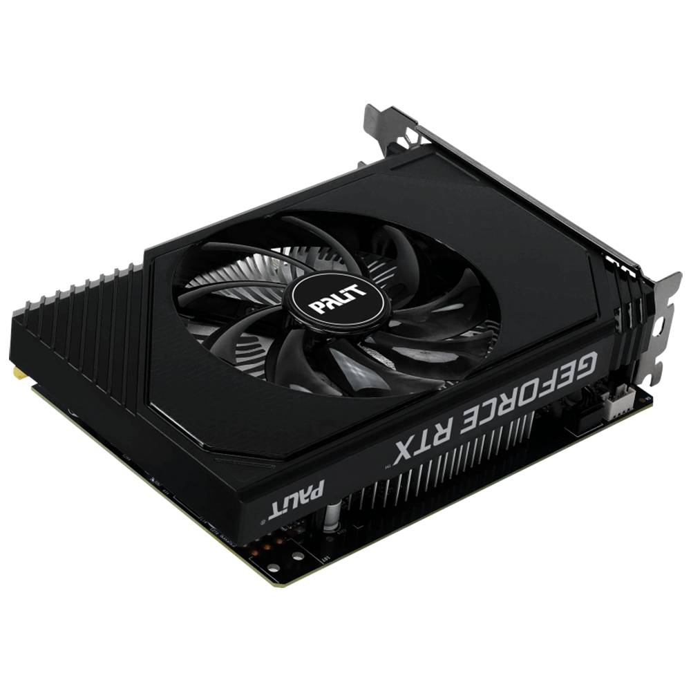 Palit Видеокарта RTX3050 STORMX 6GB GDDR6 96bit DVI DP HDMI 1FAN ITX RTL