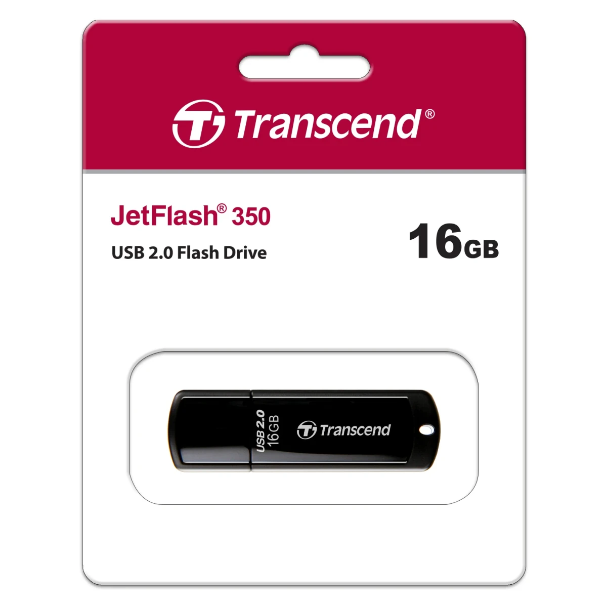 Transcend <TS16GJF350> JetFlash 350 USB2.0 Flash Drive 16Gb (RTL)