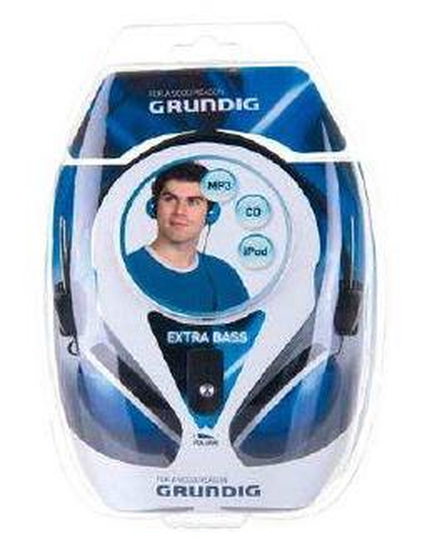 Наушники GRUNDIG Digital Stereo Earphones  <38216> (с регулятором громкости,  шнур  2.1м)