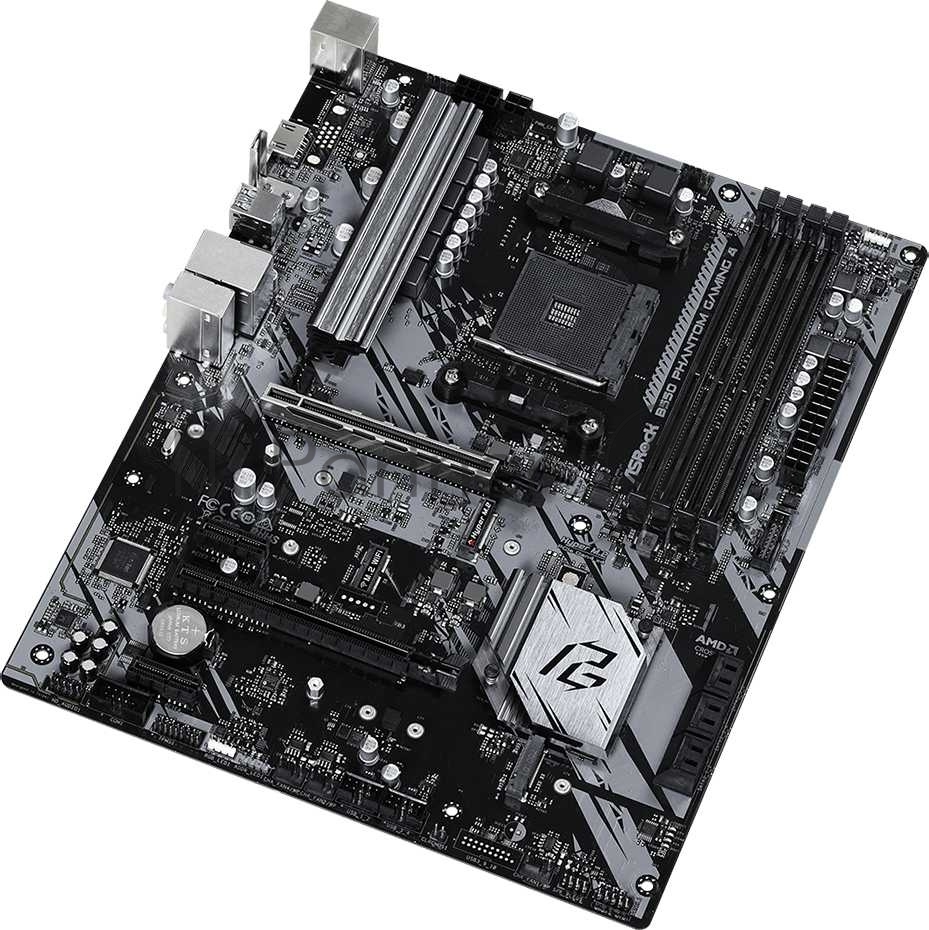 Материнская плата ASRock B550 Phantom Gaming 4, AM4, AMD B550, 4xDDR4, 6xSATA, 2xM.2, 1xPCIe 4.0 x16, HDMI, 1x1Gb LAN, 3x3.5 мм, 7.1, ATX