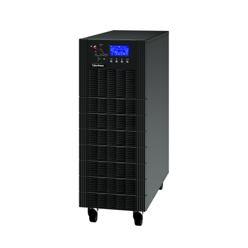 HSTP3T10KEBCWOB - Источник бесперебойного питания, CyberPower, HSTP3T10KEBCWOB, Трёхфазный (3Ф/3Ф), On-Line, 10кВА/9кВт, Батареи: 9Ач/40 шт. (не поставляются в комплекте), чёрный