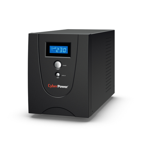 ИБП CyberPower VALUE 2200E, Line-Interactive, 2200VA/1320W, USB&Serial, RJ11/RJ45, 4 Schuko розетки, Black, 0.16х0.21х0.35м., 15.8кг./ UPS Line-Interactive CyberPower VALUE2200ELCD 2200VA/1320W USB/RS-232/RJ11/45 (4 EURO)