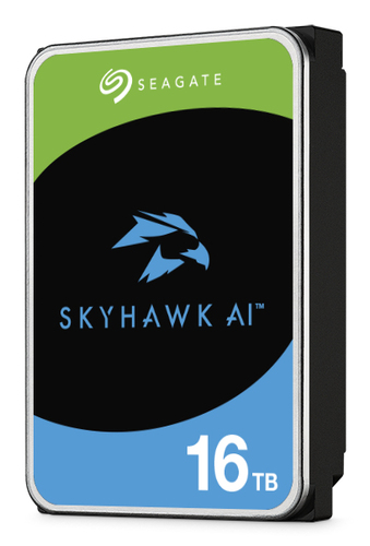 Диск HDD Seagate - SkyHawkAI, для систем видеонаблюдения, SATA, 6 Гб/с, 3.5", 16 ТБ, 7200 rpm, 512MB, ST16000VE005