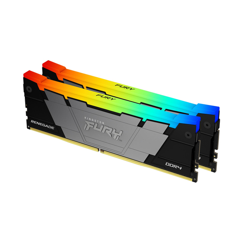 Память DDR4 2x8GB 3600MHz Kingston KF436C16RB2AK2/16 Fury Renegade RGB RTL Gaming PC4-28800 CL16 DIMM 288-pin 1.35В kit dual rank с радиатором Ret
