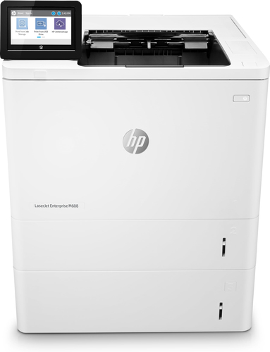 HP LaserJet M608x(A4, 1200dpi, 61ppm, Печать с USB носителей, 512Mb, 3лотка(100+2x550л), Двухсторонняя печать, ePrint, Сенсорный дисплей 10.9см , USB/GLAN/Wi-Fi Direct/Bluetooth LE/HIP/2 внутренних USB порта для аксессуаров HP и компаний-партнеров)(Замена E6B71A) ( K0Q19A )