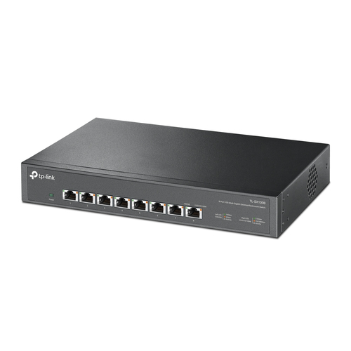 Коммутато TP-Link 8-port Desktop/Rackmount 10G Unmanaged Switch, 8 100/1G/2.5G/5G/10G RJ-45 ports,  1 Fan with intelligent speed control, 100-240 VAC, 50/60 Hz.