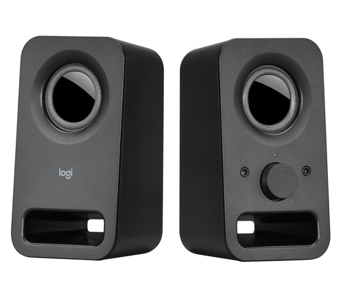 Logitech Колонки 2.0 Logitech Z150 / 3W / Питание - 220В / Аудиовыход на наушники / Чёрный / Корпус - пластик (980-000814)