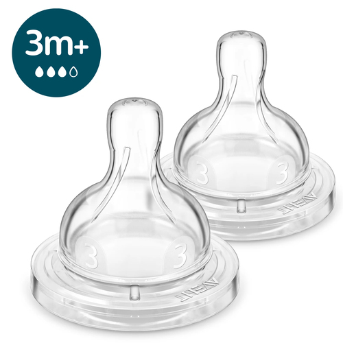 Соска для бутылочки Philips/ Соска для бутылочки Anti-colic 3+ мес., 2 шт.