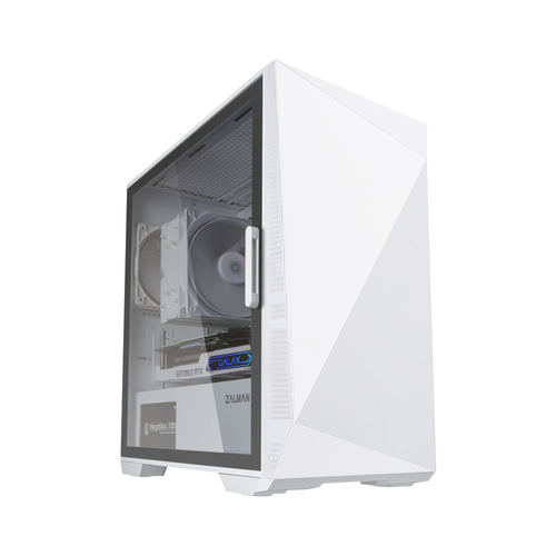 Корпус для ПК Zalman - Z1 ICEBERG, mITX, mATX, 3 SSDх2.5", 2х3.5/2.5", 1xUSB2.0, 2xUSB3.0, Midi Tower, без БП, цвет белый, Z1 ICEBERG WHITE