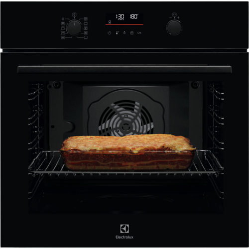 Встраиваемый духовой шкаф ELECTROLUX/ Электрический духовой шкаф с конвекцией,объем 72 л,автопрограммы, очистка пиролитическая, 4 стекла в дверце, направляющие проволочные+телескопические