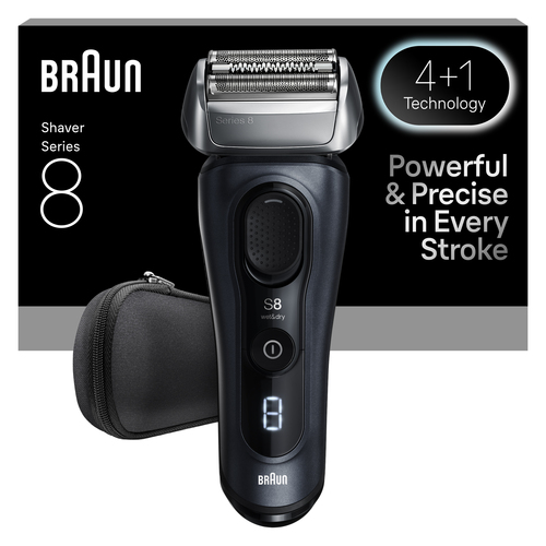 Braun 8603S Бритва сетчатая Braun Series 8 8603s  питан.:элек.сеть/аккум.  серый
