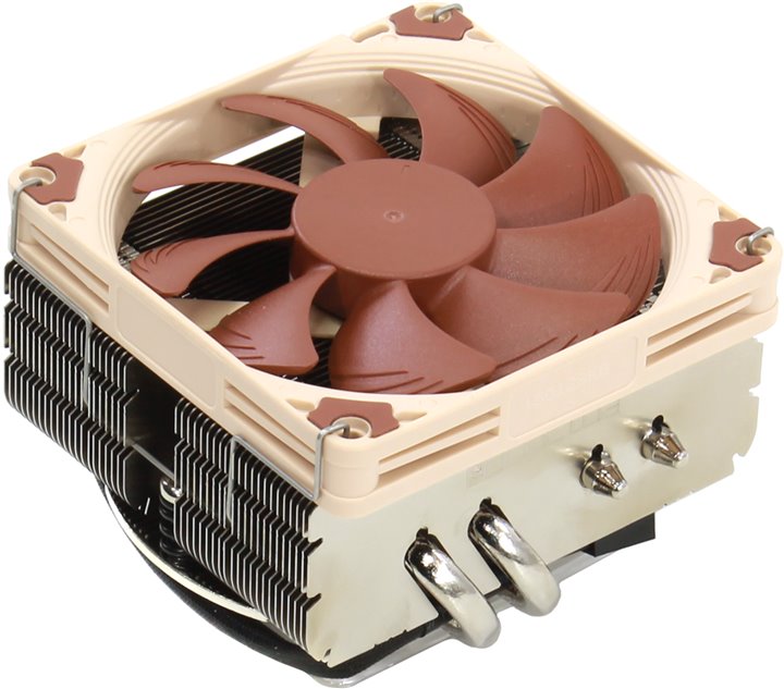 Кулер для процессора/ CPU Cooler Noctua NH-L9x65 (95W, 4-pin PWM, 65mm, Al/Cu, 4x6mm, 1x92x92x14mm, 29.72CFM, 23.6dBA, 2500RPM, S: 1954/1851/1700/115X/1200/AM4/AM5, Beige/Brown)