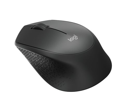 Мышь беспроводная Logitech M330 Silent Plus Black черная, оптическая, 1000dpi, 2.4GHz,USB-ресивер, бесшумная, под правую руку (066670)
