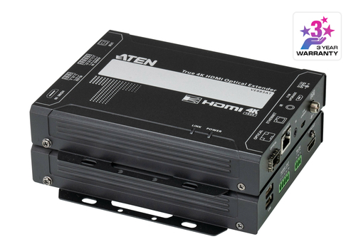 Удлинитель Aten ProAV black: True 4K HDMI 10 км Оптический удлинитель