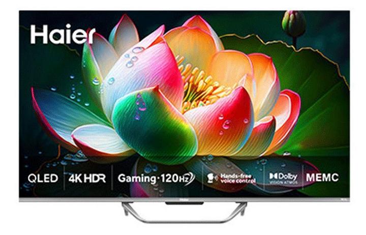 43" Телевизор HAIER Smart TV S4, QLED, 4K Ultra HD, серый, СМАРТ ТВ, Android TV