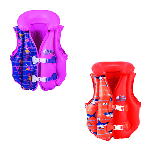 BESTWAY 32156 Надувной жилет для плавания с тканевой  подкладкой 51*46 см