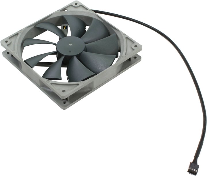 Noctua NF-P14s redux-1200 PWM (4пин, 140x140x25мм,  19.6дБ, 350-1200 об/мин)