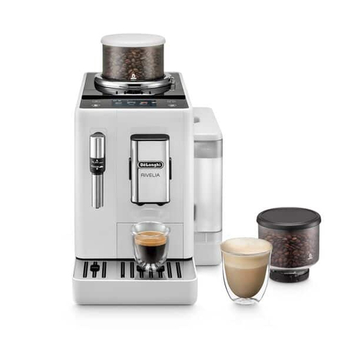 Кофемашина автоматическая DeLonghi EXAM440.35.W (0132213209) белый, исп. кофе - зерновой/молотый, 1,4 л, 1450 Вт, 19 бар