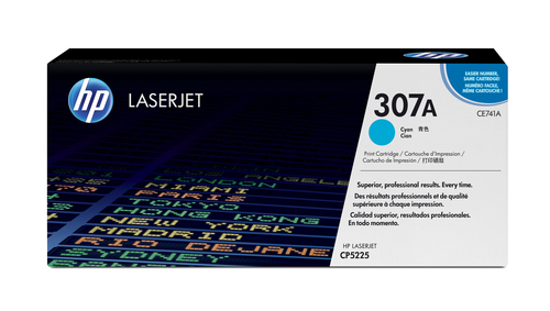 (Спец.цена) Оригинальный картридж HP 307A CE741A для HP Color LaserJet CP5220/ CP5225, голубой, 7300 страниц