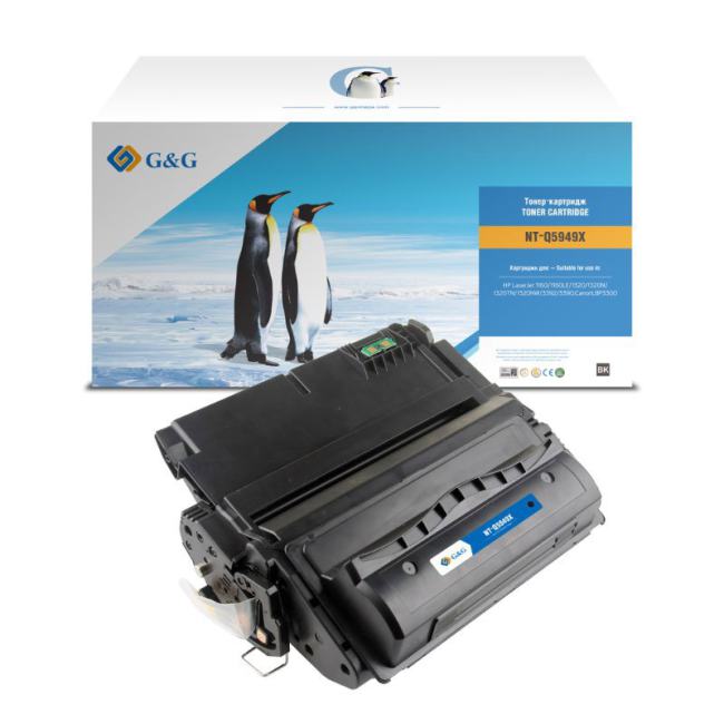 GG-Q5949X Картридж G&G, аналог HP Q5949X/Q7553X/ Canon 108H/708H/715H/508II/515II/308H/315H  7k с чипом