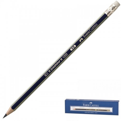 Карандаш ч/граф. с ластиком, "Faber-Castell" Goldfaber 1222, HB, 116800