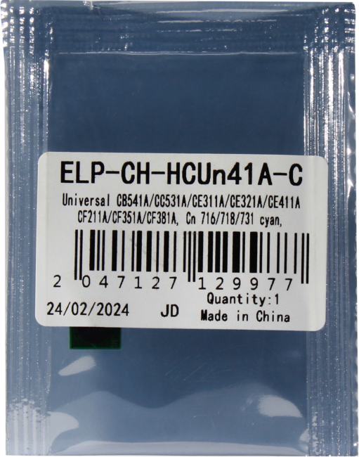 <ELP-CH-HCUn41A-C> Чип универсальный для  картриджей  CB541A/CC531A/CE311A/CE321A/CE411A/CF211A/CF351A/CF381A