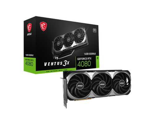Видеокарта MSI RTX4080 VENTUS 3X E OC 16GB GDDR6X 256bit 2xDP 2xHDMI 3FAN RTL (RTX 4080 16GB VENTUS 3X E OC)