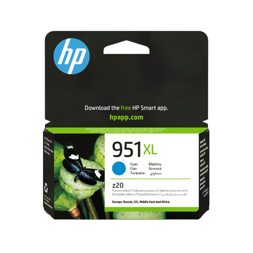 Картридж HP 951XL Cyan для Officejet Pro 251dw/276dw/8100/8600/8600 Plus/8610/8620 (1500 стр) ( CN046AE )